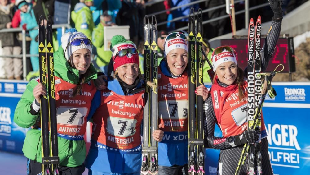 Die italienische Damen-Staffel läuft zum Abschluss aufs Podest - Biathlon | SportNews.bz