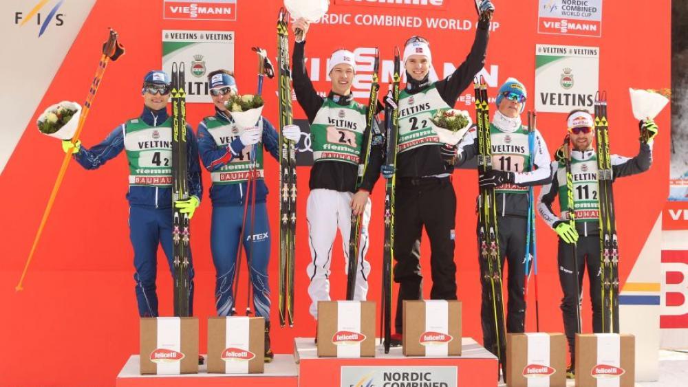 Podium! Costa im Fleimstal mit Pittin auf Rang drei - UPDATE - Nordische Kombination | SportNews.bz